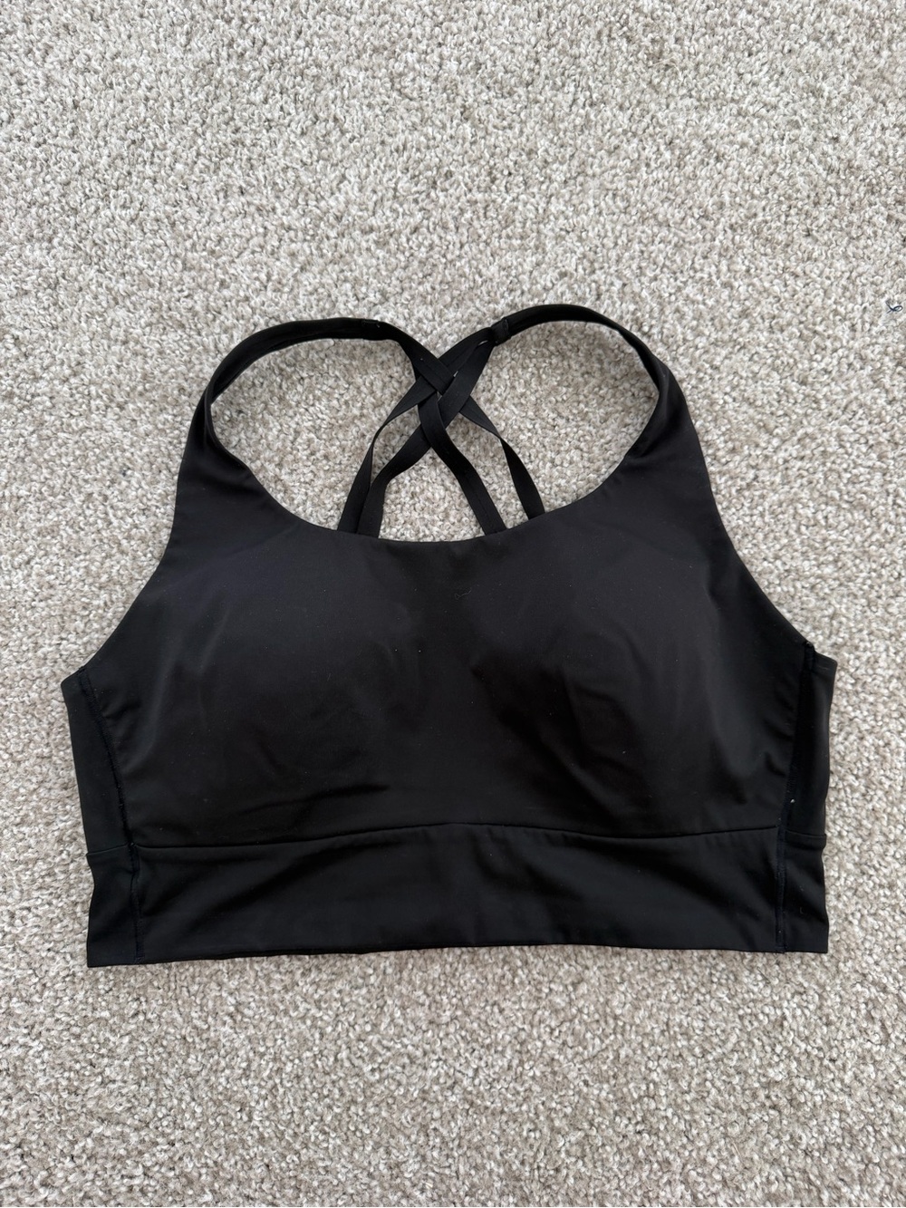 VSX Black High-Neck Crisscross Sports Bra